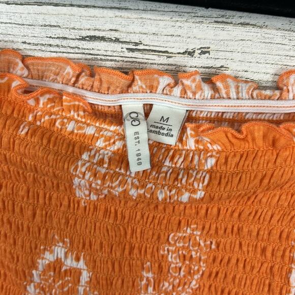 Cato Smocked Floral Crinkle Fabric Pant Set Women’s Size Medium Vacation Summer - Picture 6 of 8